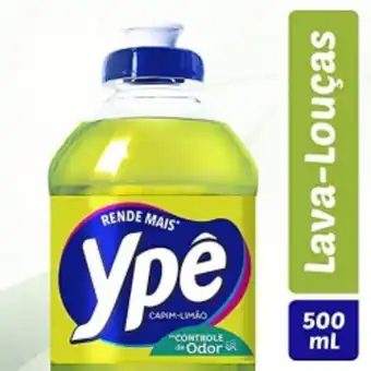 Detergente ypê 500ml capim limão