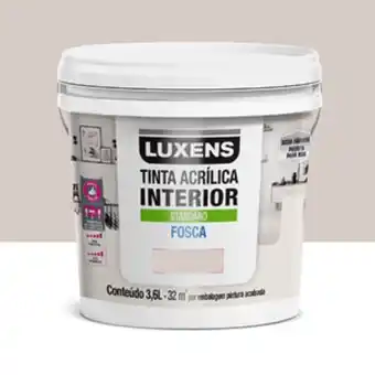 Leroy Merlin Tinta acrílica fosca standard interior cream 3,6 l luxens oferta