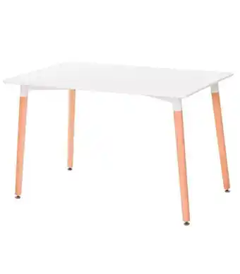 Freitas Varejo Mesa de jantar retangular eames branca útil bazar 120cm rf1840br oferta