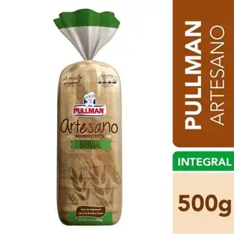 Pão de forma artesano integral pullman 500g