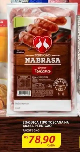 Assaí Atacadista LINGUIÇA TIPO TOSCANA NA BRASA PERDIGÃO PACOTE 5KG oferta