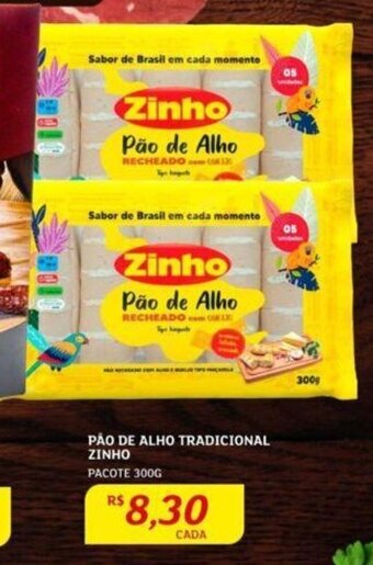 Assaí Atacadista PÃO DE ALHO TRADICIONAL ZINHO PACOTE 300G oferta