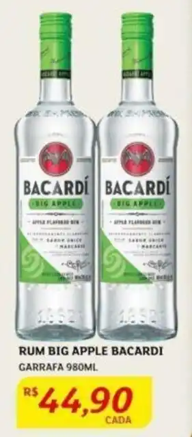 Assaí Atacadista Rum Big Apple Bacardi 980ml oferta