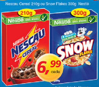 Supermercados Guanabara Nescau Cereal 210g ou Snow Flakes 300g Nestle oferta