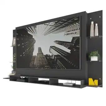 Pão de Açúcar Painel com suporte tv 75´´ web multimóveis mp1049 preto oferta