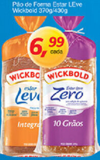 Pao de Forma Estar Leve Wickbold 370g/ 430g