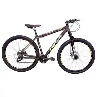 Bicicleta aro 29 track e bikes quadro 17,5 alumínio freio a disco mecânico 21m troy