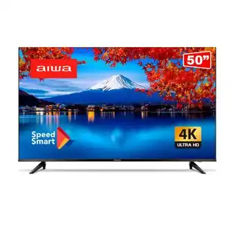 Smart tv 50 4k ultra hd d-led aiwa aws-tv-50-bl-01