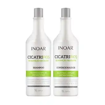Kit shampoo + condicionador inoar cicatrifios 1 l