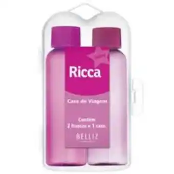 Kit de viagem ricca 2 frascos colors