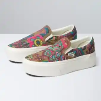 Vans Tênis slip-on stackform paisley bloom oferta