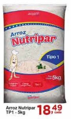 Rossi Supermercado Arroz Nutripar TP1-5kg oferta