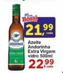 Rossi Supermercado Azeite Andorinha Extra Virgem vidro 500ml oferta
