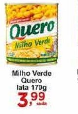 Rossi Supermercado Milho Verde Quero lata 170g oferta