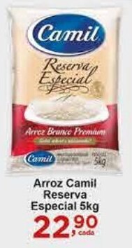Rossi Supermercado Arroz Camil Reserva Especial 5kg oferta