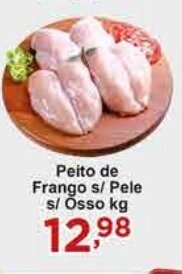 Rossi Supermercado Peito de Frango s/ Pele s/ Osso kg oferta