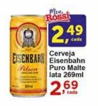 Rossi Supermercado Cerveja Eisenbahn Puro Malte lata 269ml oferta