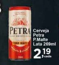 Rossi Supermercado Cerveja Petra P.Malte lata 269ml oferta