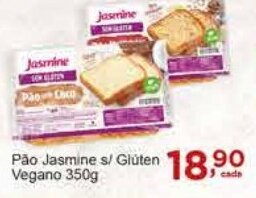 Rossi Supermercado Pão Jasmine s/ Glüten Vegano 350g oferta