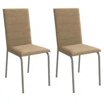 Benoit Kit 2 cadeiras estofadas kappesberg 2c091nk amsterda nickel oferta