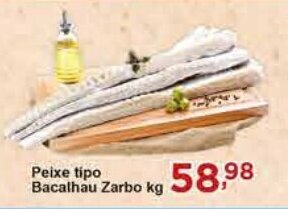 Rossi Supermercado Peixe tipo Bacalhau Zarbo kg oferta