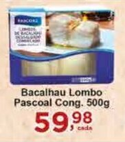 Rossi Supermercado Bacalhau Lombo Pascoal Cong. 500g oferta
