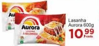 Rossi Supermercado Lasanha Aurora 600g oferta