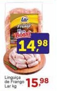 Rossi Supermercado Linguiça de Frango Lar kg oferta