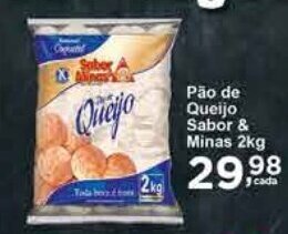 Rossi Supermercado Pão de Queijo Sabor & Minas 2kg oferta