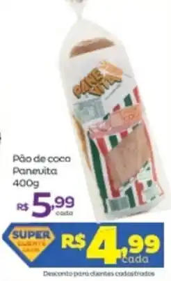 Super Lagoa Pao de coco Panevita 400g oferta