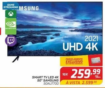 GBarbosa Smart tv led 4k 50” samsung 50au7700 oferta