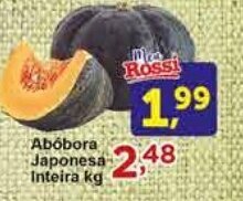 Rossi Supermercado Abóbora Japonesa Inteira kg oferta