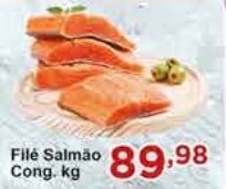 Rossi Supermercado Filé Salmão Cong. kg oferta