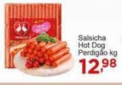 Rossi Supermercado Salsicha Hot Dog Perdigão kg oferta