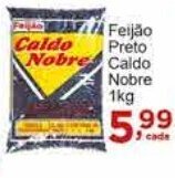 Rossi Supermercado Feijão Preto Caldo Nobre 1kg oferta