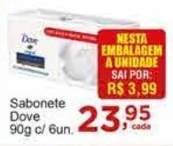 Rossi Supermercado Sabonete Dove 90g c/6un oferta