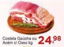Rossi Supermercado Costela Gaúcha ou Acém c/ osso kg oferta