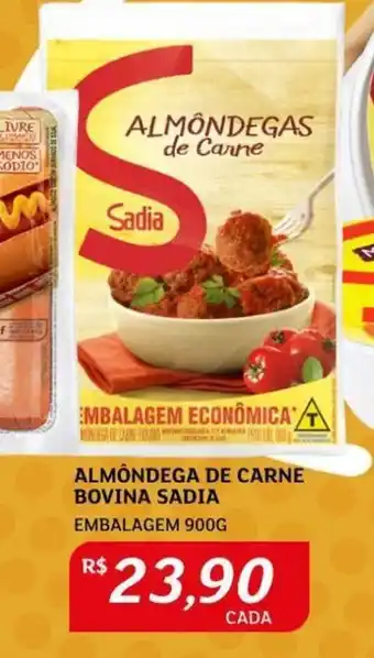 Assaí Atacadista Almôndega de Carne Bovina Sadia 900g oferta