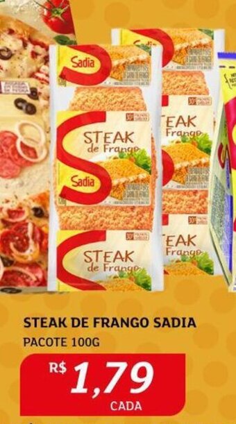 Assaí Atacadista Steak de Frango Sadia pacote 100g oferta
