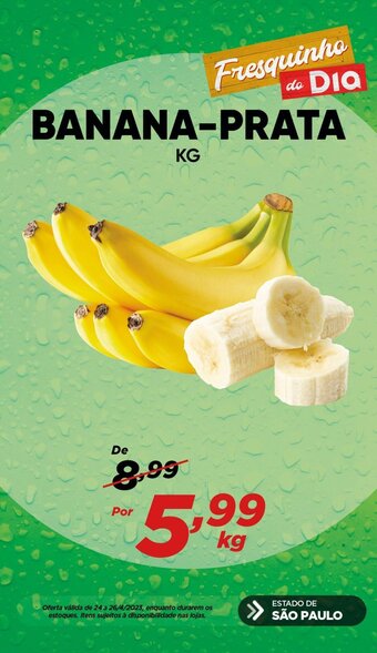Dia Banana Prata kg oferta