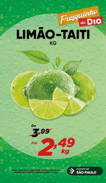 Dia Limão Taiti kg oferta