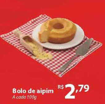 Bolo de aipim A cada 100g