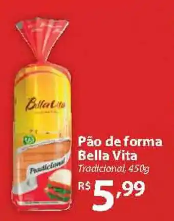 Pão de forma Bella Vita Tradicional, 450g
