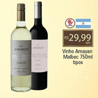 Supermercados Alvorada Vinho Amayan Malbec 750ml tipos oferta