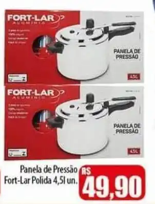 Panela de Pressão Fort-Lar Polida 4,5L un.