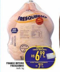 Mercantil Rodrigues Frango inteiro fresquinho kg oferta