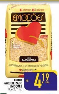 Mercantil Rodrigues Arroz parbolizado emoções tipo 2 1kg oferta