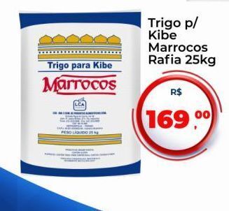 Trigo p/ kibe marrocos rafia 25kg