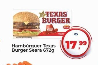 Tonin Superatacado Hambúrguer texas burger seara 672g oferta
