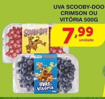 Uva scooby doo crimson ou vitória 500g